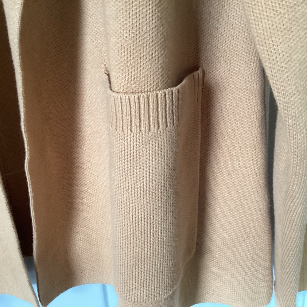 NWT Jaclyn Smith Camel Blazer Cardigan, Camel, Neutral, Fall XL - Picture 4 of 7